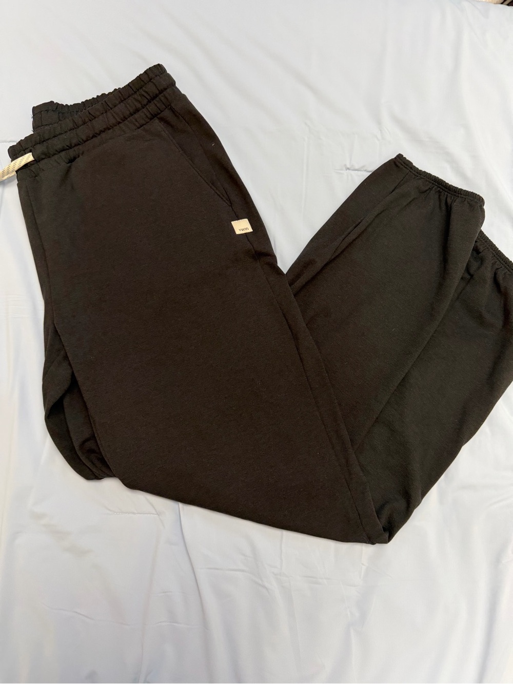 Vuori Black Fleece Jogger Sweatpants Size Small